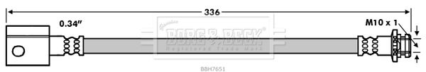 BORG & BECK Тормозной шланг BBH7651